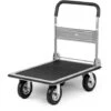 MSW Carrello Con Pianale 300 Kg Carrello Piattaforma Portapacchi Portatutto 80x60cm