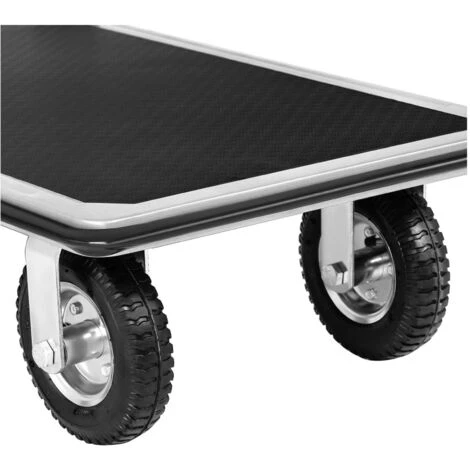 MSW Carrello Con Pianale 300 Kg Carrello Piattaforma Portapacchi Portatutto 80x60cm - immagine 2
