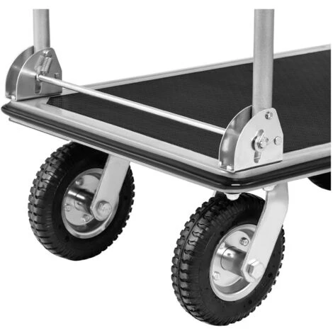 MSW Carrello Con Pianale 300 Kg Carrello Piattaforma Portapacchi Portatutto 80x60cm - immagine 3