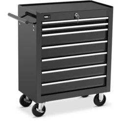 MSW Carrello Portattrezzi Da Officina 7 Cassetti Fino A 60 Kg Chiudibile A Chiave