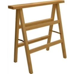 CAVALLETTO PIEGHEVOLE Professionale In LEGNO Di FAGGIO 3 PIANI 78x78 Cm