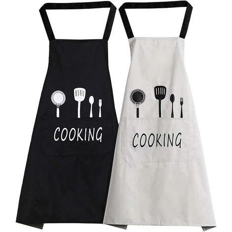 Grembiule Tuta Impermeabile E Antiolio 2 (nero + Bianco)