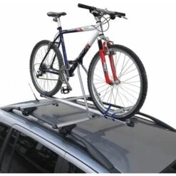 PORTABICI DA TETTO BARRE AUTO ACCIAIO PORTA 1 BICI BICICLETTA UNIVERSALE 075 TB