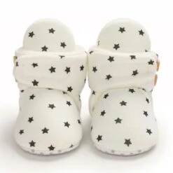 Scarpa Modello Invernale In Cotone 0-1 Anno Con Fondo Morbido E Velluto Per Tenersi Al Caldo