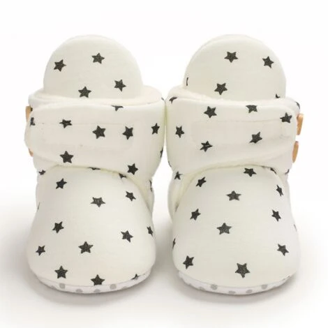 Scarpa Modello Invernale In Cotone 0-1 Anno Con Fondo Morbido E Velluto Per Tenersi Al Caldo