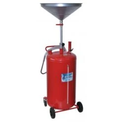 Art.929 RECUPERATORE D'OLIO ESAUSTO 80LT Su Ruote PNEUMATICO AD ARIA BONEZZI ITALY