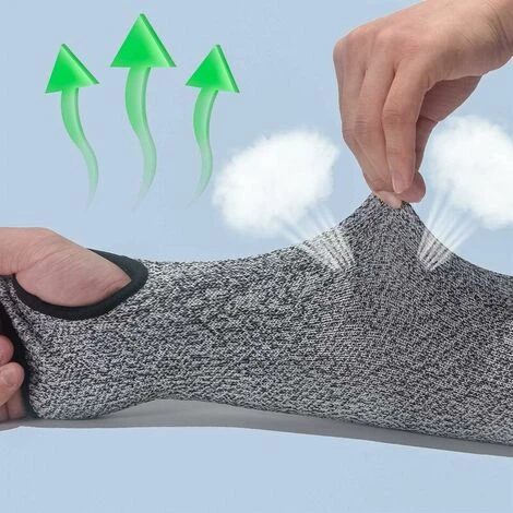 GroupM ITBracciali Di Sicurezza 20 Cm Foro Per Il Pollice 2 Maniche Di Sicurezza Antitaglio Con Fessure Per Il Pollice - immagine 3