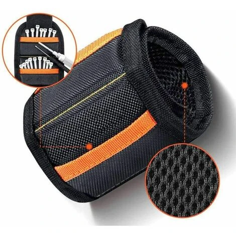 GroupM 5 Grille 15 Ligne Jaune Magnétique Noir Oxford Tissu Aimant Dragonne Outil Magnétique Pratique - immagine 4