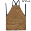 GroupM Tablier En Toile épaissie De Boue Tablier De Café De Boue Tablier D'outil De Pâtisserie