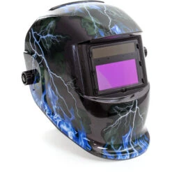 Casco Per Saldatura XPOtool Oscuramento Automatico Regolazione Colore A Energia Solare Con Fulmini