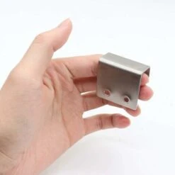 Ganci In Acciaio Inossidabile Per Montaggio A Parete Di Piastrelle In Ceramica, 10 Pezzi Staffa Corta Per Impieghi Gravosi Da Appendere In Bagno E Cucina Argento