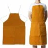 MINKUROW Grembiuli Per Saldatura In Pelle Di Mucca Protezione Per Isolamento Termico Saldatori Fabbro 60 X 90 Cm