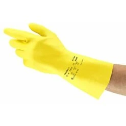 Ansell AlphaTec 87-190 Guanti Da Lavoro Multiuso, Extra Sottile Design Con Notevole Sensibilità, Floccatura Di Cotone, Taglia XL (1 Paio)