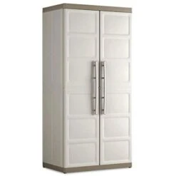 Keter Armadio Portascope Excellence Da Interno Ed Esterno, Colore Beige, 89 X 54 X 182 Centimetri