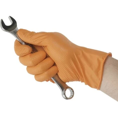 Kunzer TIGER GRIP L 100 Pz. Nitrile Guanto Monouso Taglia: L EN 374, EN 455 - immagine 2
