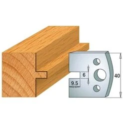 COPPIA COLTELLI SAGOMATI LAVORAZIONE LEGNO PER FRESA TOUPIE 40MM MOD.17