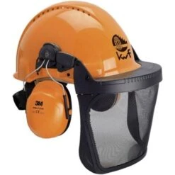 3M Forest 3MO315B Casco Forestale Con Visiera Integrata Arancione