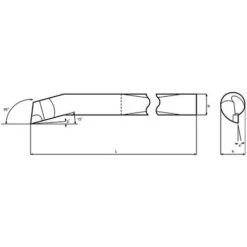 UTENSILE ISO 9 TORNITURA INTERNA DESTRO 16X16 MM X TORNIO FERVI BRAS411116RP
