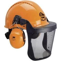 3M Forest 3MO315J Casco Forestale Con Visiera Integrata Arancione