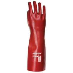 Guanti In PVC Rosso Taglia 10/XL Portwest Rosso 10