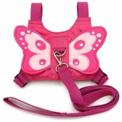 Cintura Di Sicurezza, Imbracatura Di Sicurezza Per Neonati E Bambini Piccoli Con Ali Di Farfalla, In Rosa, Con Guinzaglio Di Sicurezza