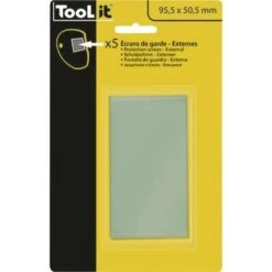 Toolit JUNON 9-13 5er 040854 Vetro Di Ricambio Per Casco Di Saldatura