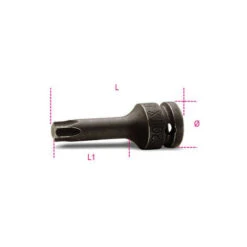 Beta CHIAVI A BUSSOLA MASCHIO PER VITI CON IMPRONTA TORX ATTACCO QUADRO FEMMINA 1/2'' T40 - 720TX