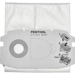 Festool SC FIS-CT MIDI/5 5 SACCHETTI FILTRO PER BIDONI ASPIRATORI Cod. 498411