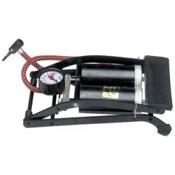 Pompa A Pedale Doppio Cilindro Con Manometro Per Gonfiare Palloni, Materassini