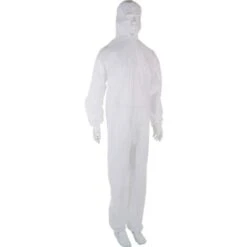 Tuta In Polipropilene Con Cappuccio E Cerniera SINGER - Bianco Taglia L - PLYCBC03