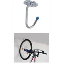 GANCIO MULTIUSO A PARETE RIPIEGABILE TONDO 13 Cm MAURER Acciaio Zincato 2 Pz