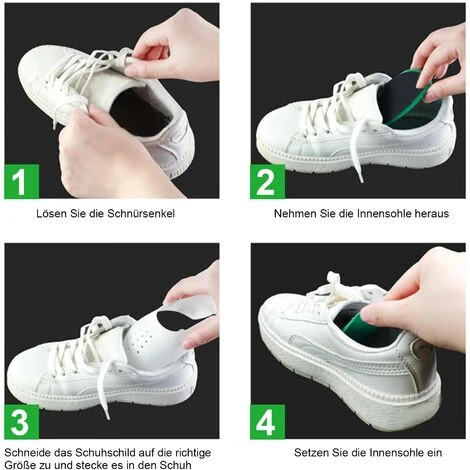 8 Paia Di Riduttori Antirughe Per Le Dita Dei Piedi, Evitano Graffi Nelle Scarpe - immagine 4