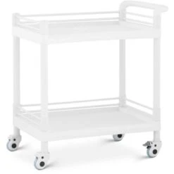 Carrello Da Laboratorio Carrello Con Ruote 2 Ripiani 40 Kg