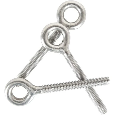 12 PCS Bullone Occhiello In Acciaio Inox 304 Bullone Ad Anello Per Esterni Casa Sollevamento Fissaggio - M4 - immagine 2