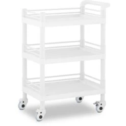 Carrello Da Laboratorio Carrello Con Ruote 3 Ripiani 30 Kg