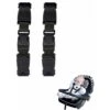 Cintura Di Sicurezza 2 Pezzi Per Seggiolino Auto, Cintura Per Imbracatura Resistente, Cintura Di Sicurezza Grigia Sicura Con Fibbia Di Bloccaggio Per Bambini, Bambini