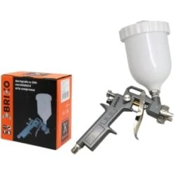 AEROGRAFO BRIXO CON SERBATOIO SUPERIORIORE UGELLI 1,2
