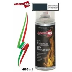 VERNICE SMALTO SPRAY AD ALTA TEMPERATURA GRIGIO ANTRACITE 400ml AMBRO-SOL