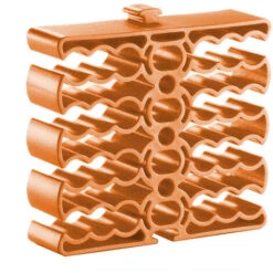 TECHLY Organizzatore Modulare A Pettine Per 24 Cavi Ethernet Arancione Arancione