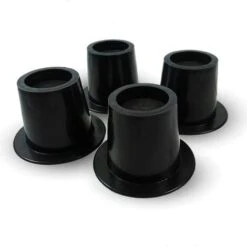 Mobiclinic, Piedini Per Mobili, Pack 4 Unità, 10 Cm, Gomma, Colore Nero