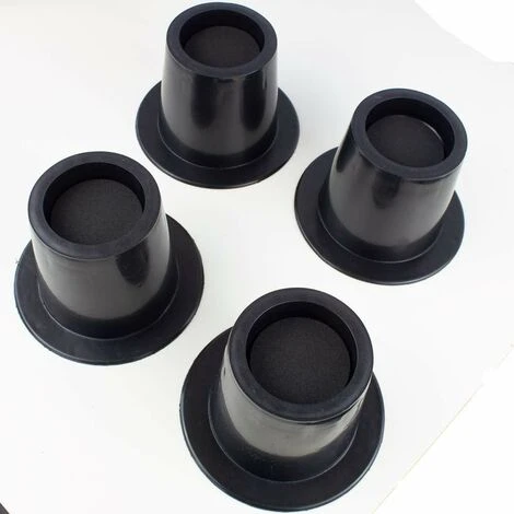 Mobiclinic, Piedini Per Mobili, Pack 4 Unità, 10 Cm, Gomma, Colore Nero - immagine 5