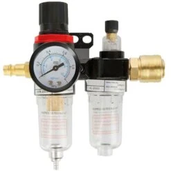 Regolatore Dell'aria Compressa Del Separatore D'acqua Dell'aria Compressa,Aria Compressa Con Manometro Unità Di Manutenzione 1/4'' Aria Compressa Separatore D'acqua Oliatore Filtro Per Compressore Com
