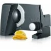 Graef S 10002 Electric 170W Aluminium Black Slicer - Slicers (Aluminium, Black, 230 Mm, 325 Mm, 240 Mm, 2.33 Kg)