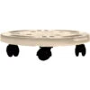 Pedana Con Ruote Diam. Cm.30 Ecru