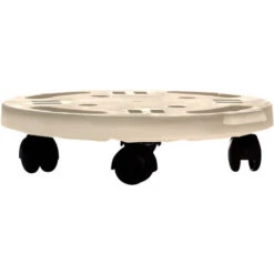 Pedana Con Ruote Diam. Cm.30 Ecru