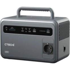 CTECHi Powerstation Portatile 600W, 384 Wh Con Batteria LiFePO4, 230 V AC/DC/USB C/QC3.0, Generatori Solari Per Campeggio All'aperto