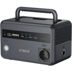 CTECHi Generatore Solare Portatile 299Wh, Con Batería LiFePO4 300W，Centrale Elettrica Portatile Con Connessioni AC / DC / QC 3.0/ PD, Generatore Solare Per L'esterno, In Viaggio