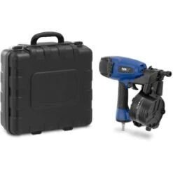 MSW Chiodatrice Pneumatica Ad Aria Compressa Caricatore Rotondo 350 Chiodi 32-65 Mm 8,27 Bar