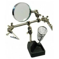 Lente D'ingrandimento Da Tavolo Con Supporto Per Saldatore E Pinza A Coccodrillo Zd-10g Mhs-91