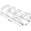 WOLTU Parcheggio Porta Bici 4x Posti Stand Rastrelliera Bicicletta Acciaio